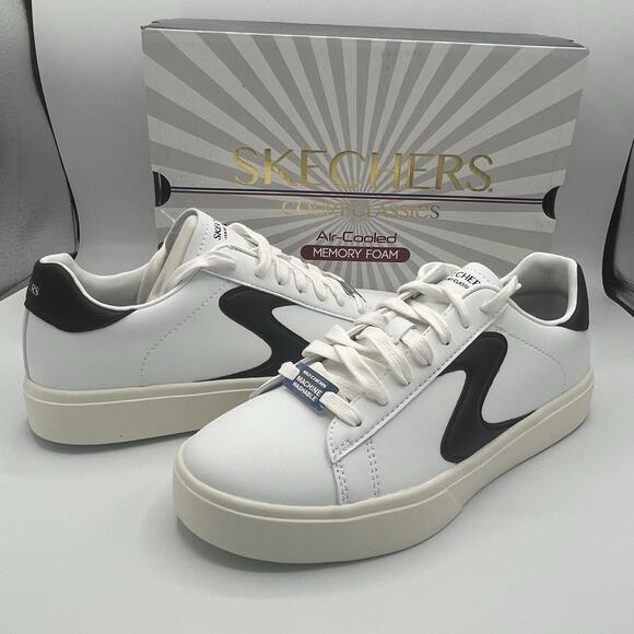 Sketchers Court Classics Eden LX Beaming Glory Women’s Shoes Size 8 Black White - Picture 1 of 15
